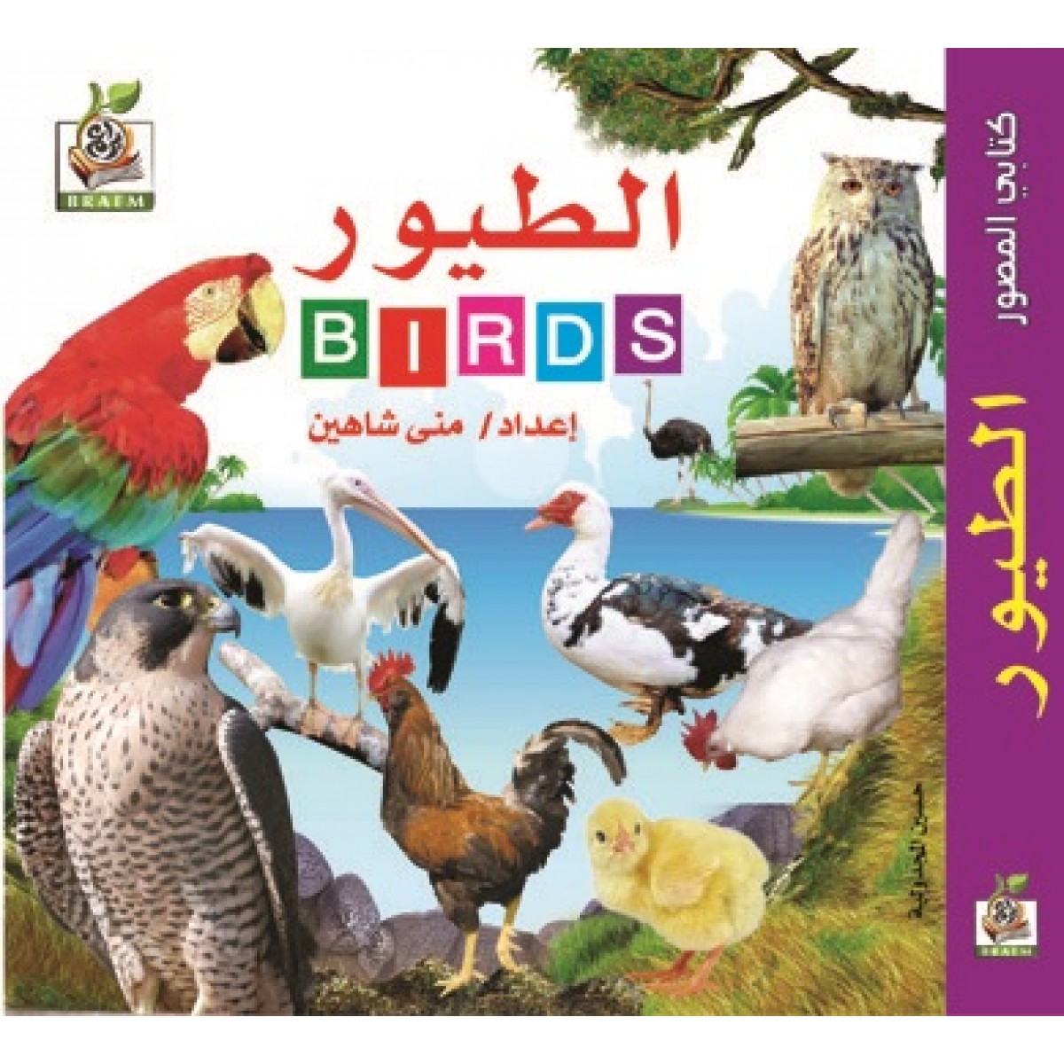 كتابي المصور " الطيور  "، مقاس الكتاب 15*15 سم