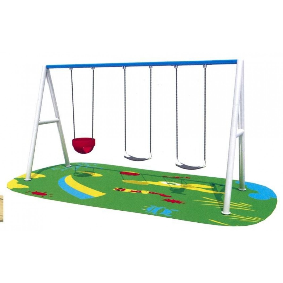 وحدة العاب مراجيح A ثلاثة مقعد 300*220سم